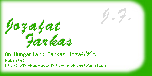 jozafat farkas business card